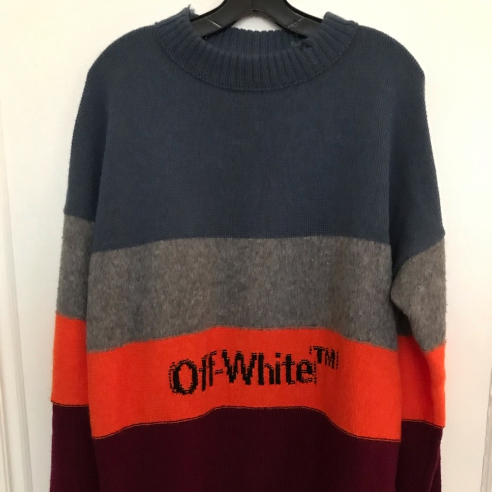 Off-White distressed sweater